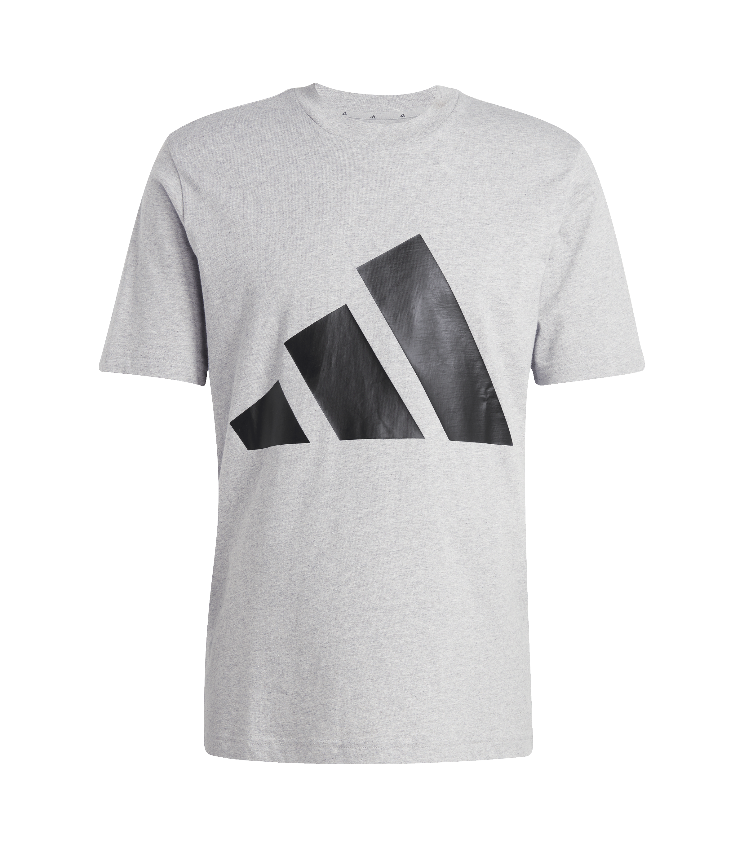 Adidas Big Logo Cotton T-Shirt Grey