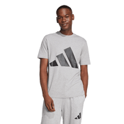 Adidas Big Logo Cotton T-Shirt Grey