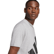 Adidas Big Logo Cotton T-Shirt Grey