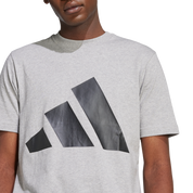 Adidas Big Logo Cotton T-Shirt Grey