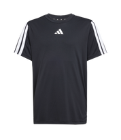 Adidas Kid's Training 3-Stripe T-Shirt Black