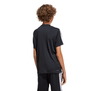 Adidas Kid's Training 3-Stripe T-Shirt Black