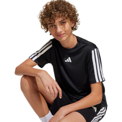 Adidas Kid's Training 3-Stripe T-Shirt Black