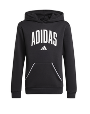 Adidas Kid's Collegiate Typography Hoodie Black