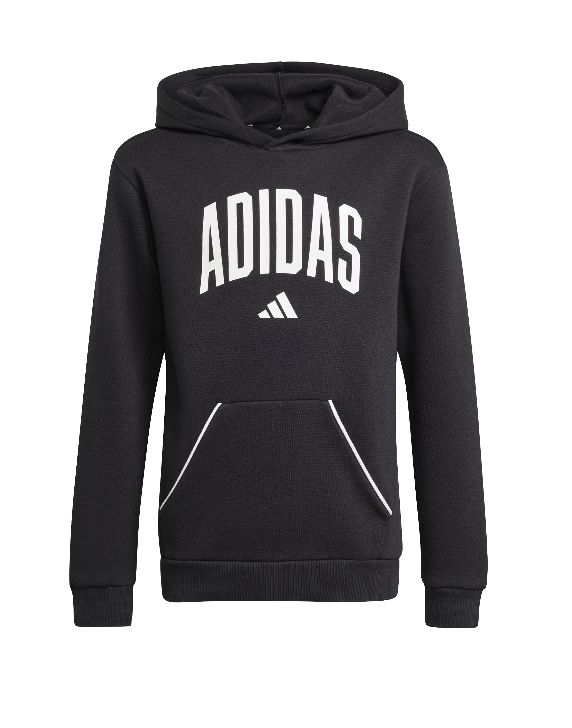 Adidas Kid's Collegiate Typography Hoodie Black
