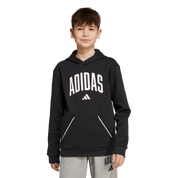 Adidas Kid's Collegiate Typography Hoodie Black