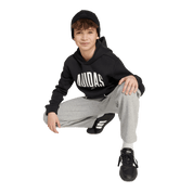 Adidas Kid's Collegiate Typography Hoodie Black