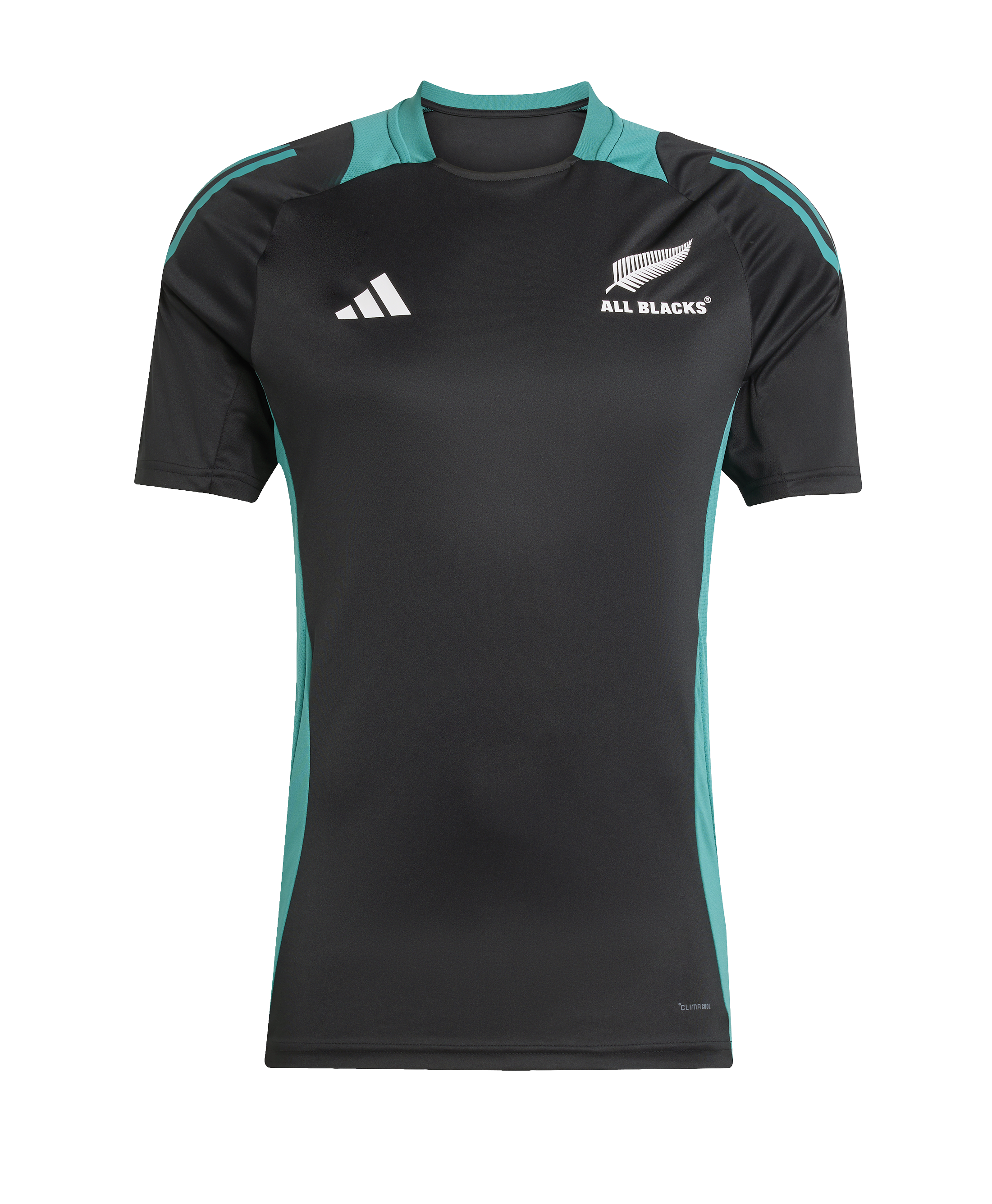 All Blacks Performance T-Shirt Black/Pure Teal 2025/2026