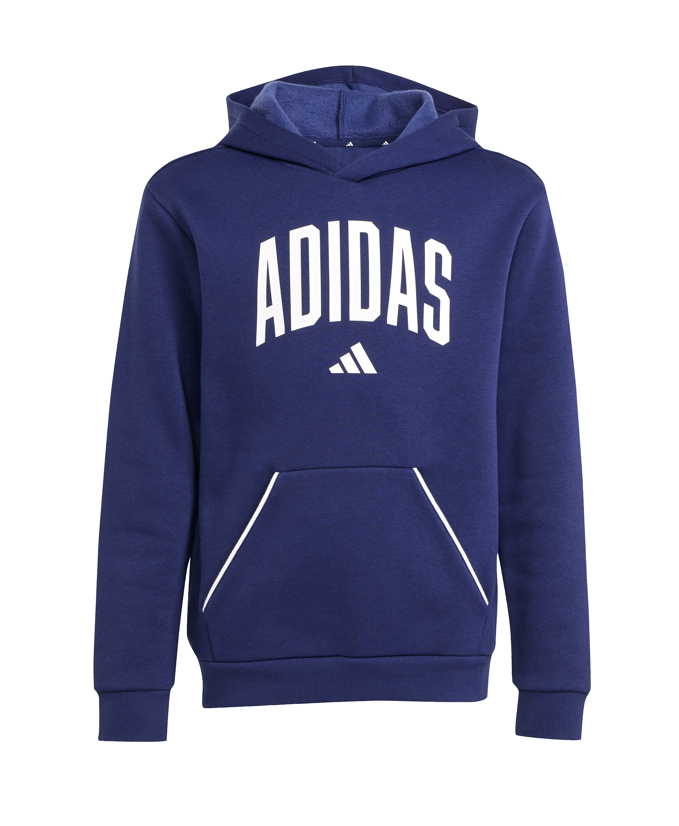 Adidas Kid's Collegiate Typography Hoodie Dark Blue