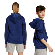Adidas Kid's Collegiate Typography Hoodie Dark Blue