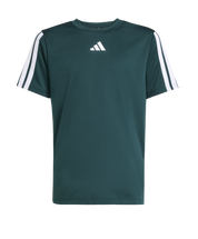 Adidas Kid's Training 3-Stripe T-Shirt Aurora Ivy