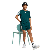 Adidas Kid's Training 3-Stripe T-Shirt Aurora Ivy