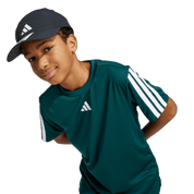 Adidas Kid's Training 3-Stripe T-Shirt Aurora Ivy
