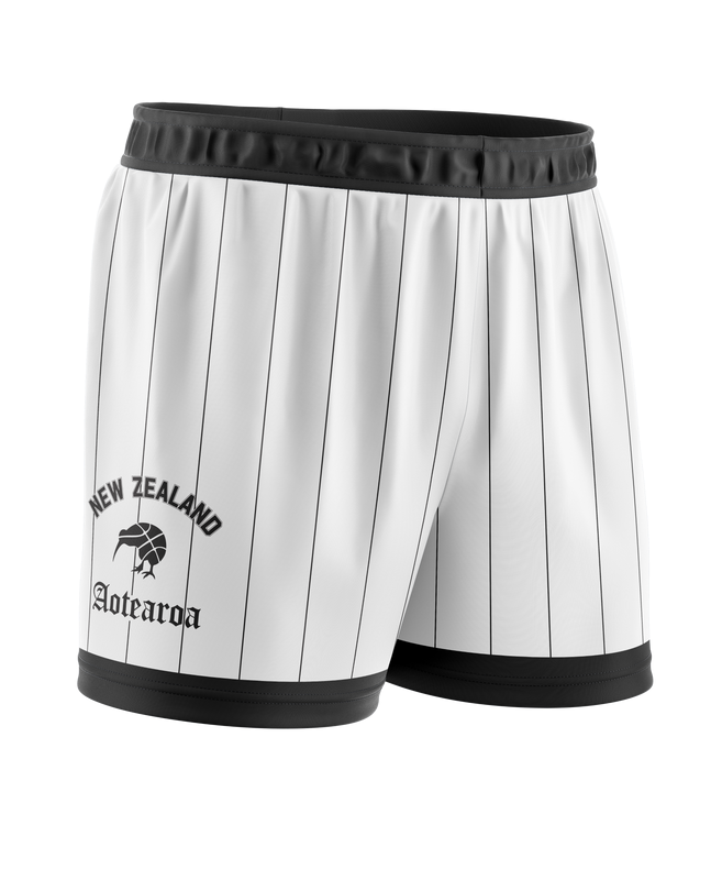 Triple Threat Kids Kiwi Basketball Short White