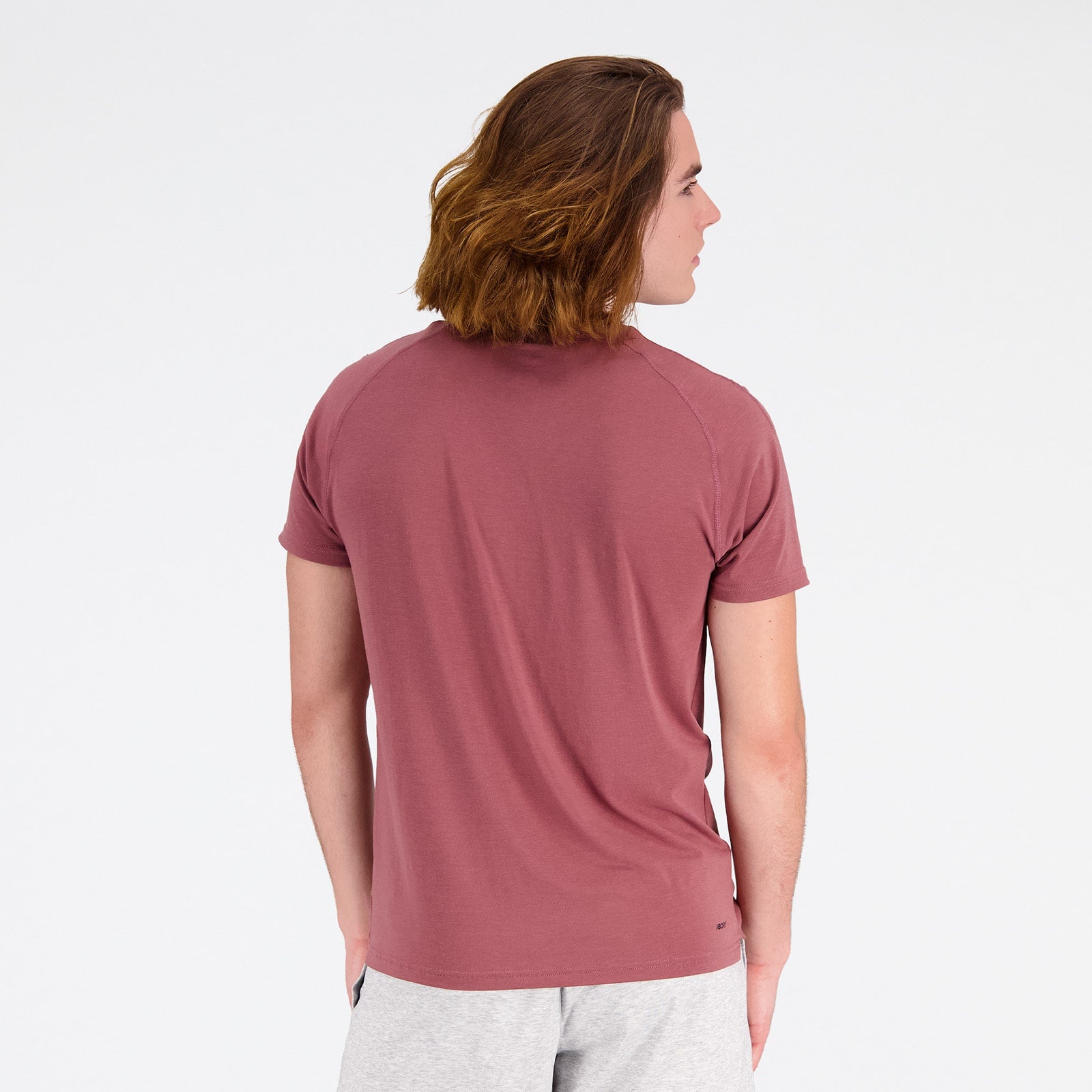 New Balance R.W. Tech Tee with Dri-Release Washed Burgundy