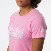 New Balance Women's Essentials Celebrate Tee Pink