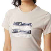 New Balance Women's Sport Script Graphic Tee Dusted Clay