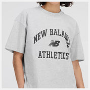 New Balance Women's Athletics Varsity Boxy T-Shirt Grey