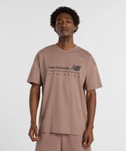 New Balance Linear Graphic T-Shirt Earth Shadow