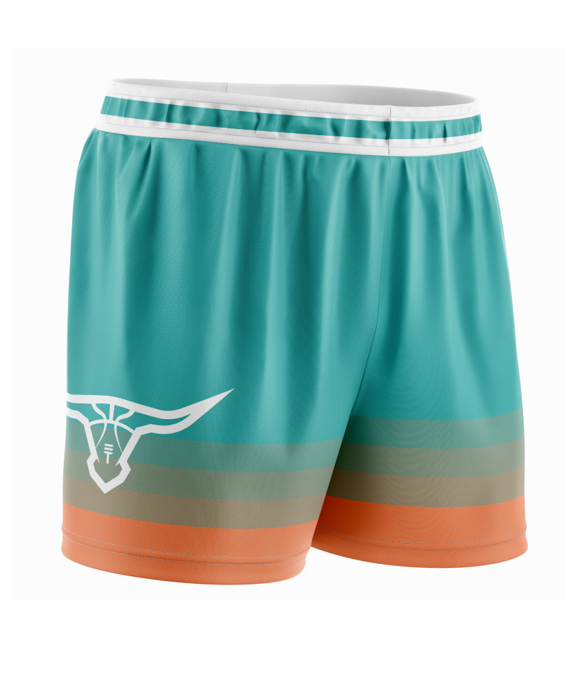 Triple Threat Kids Buffalo Logo Short Teal
