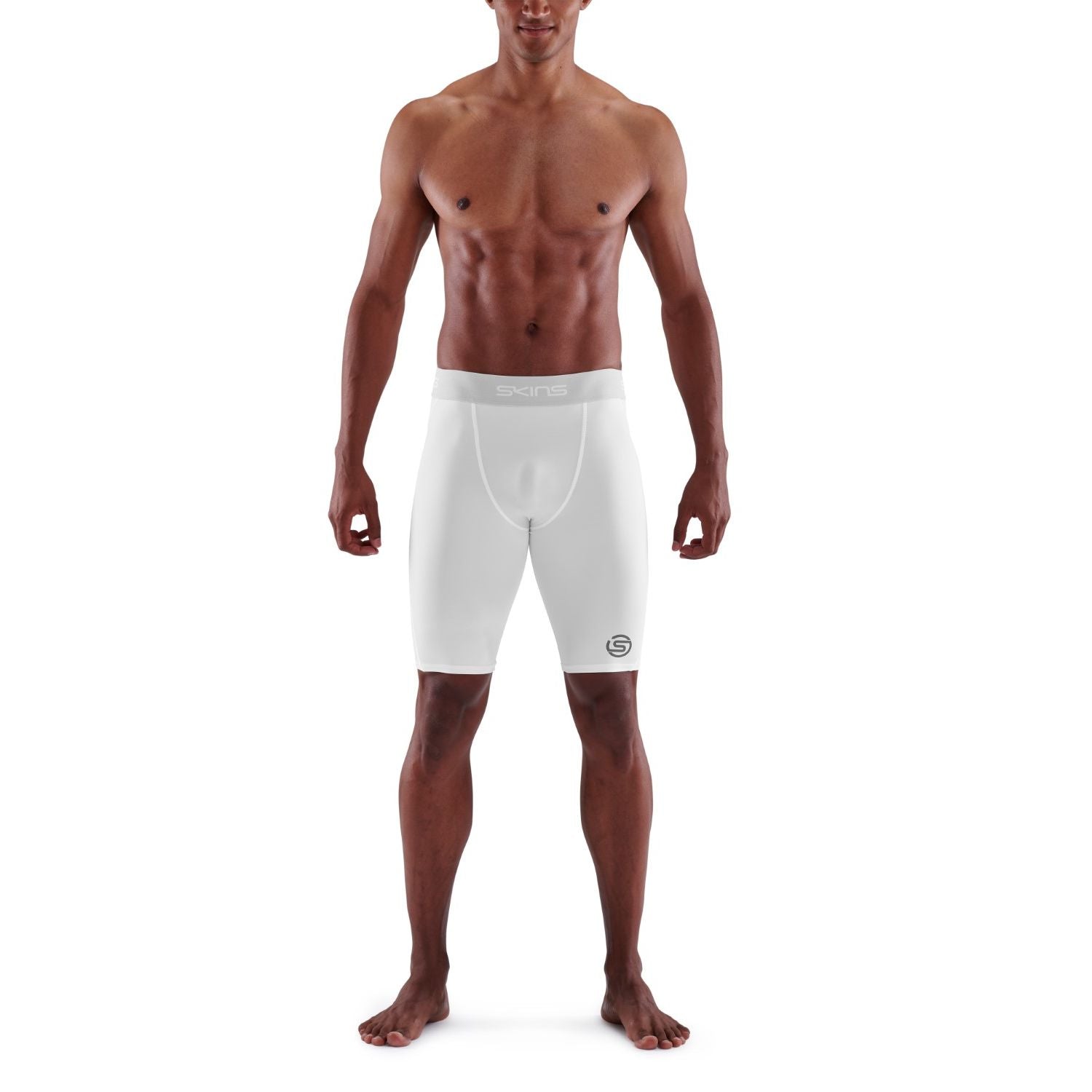 SKINS Men's Series-1 Half Tight White