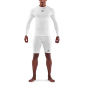 SKINS Men's Series-1 Long Sleeve Top White