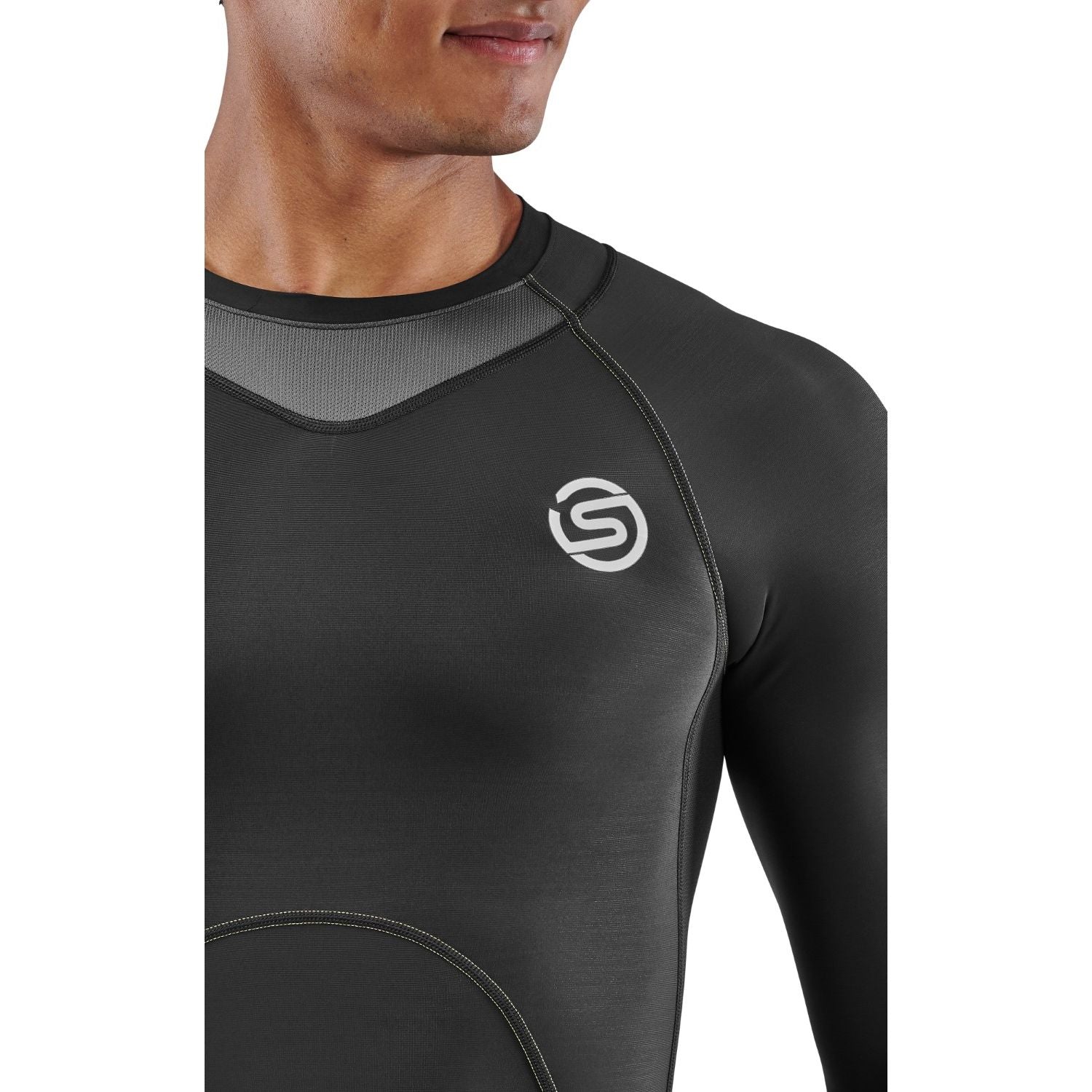 SKINS Men's Series-3 Long Sleeve Top Black