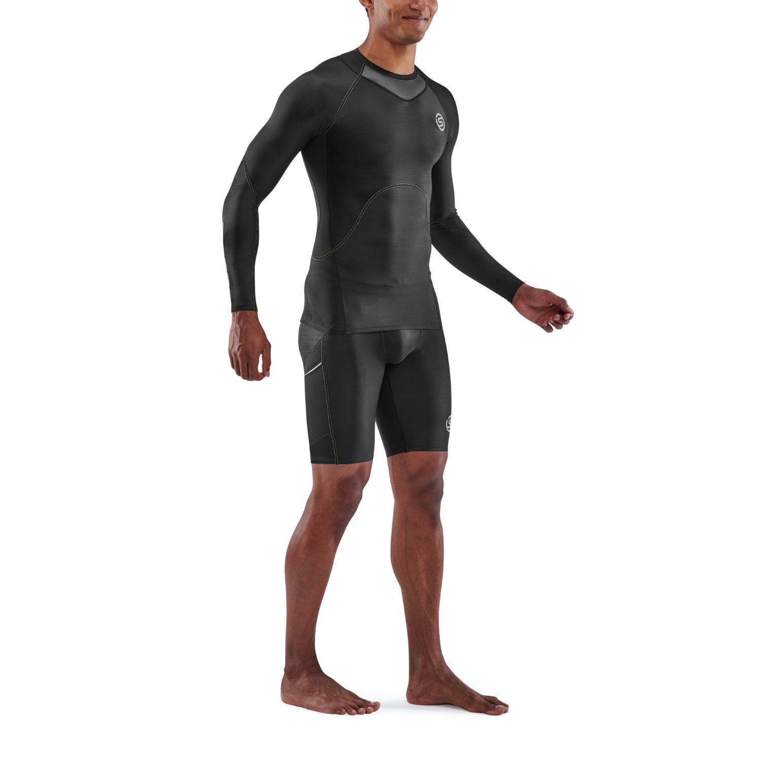 SKINS Men's Series-3 Long Sleeve Top Black