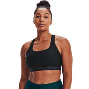 Under Armour Womens Crossback Mid Bra Black