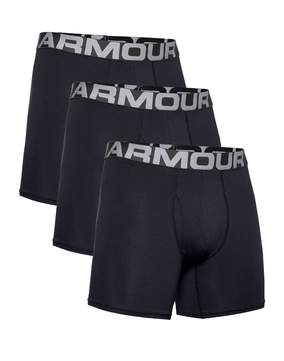 Under Armour Men's UA Tech™ 6 Boxerjock® – 2-Pack Black – RYOS NZ
