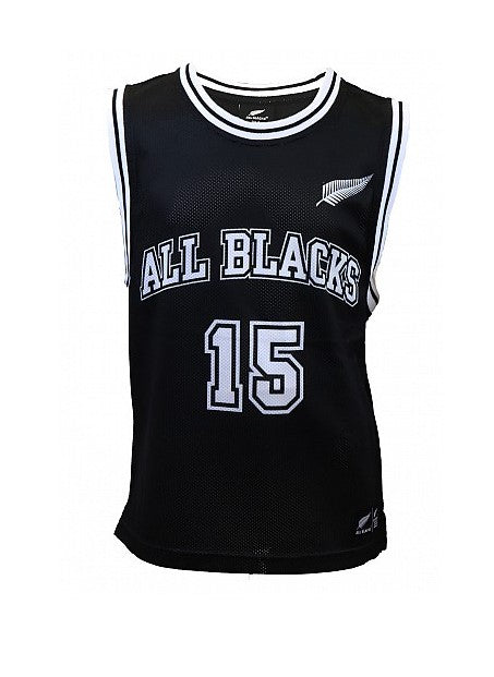 All Blacks Kids Mesh Basketball Singlet