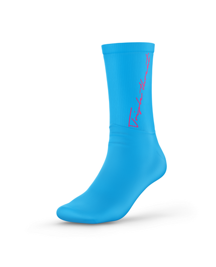 Triple Threat GOAT Script Sock Blue