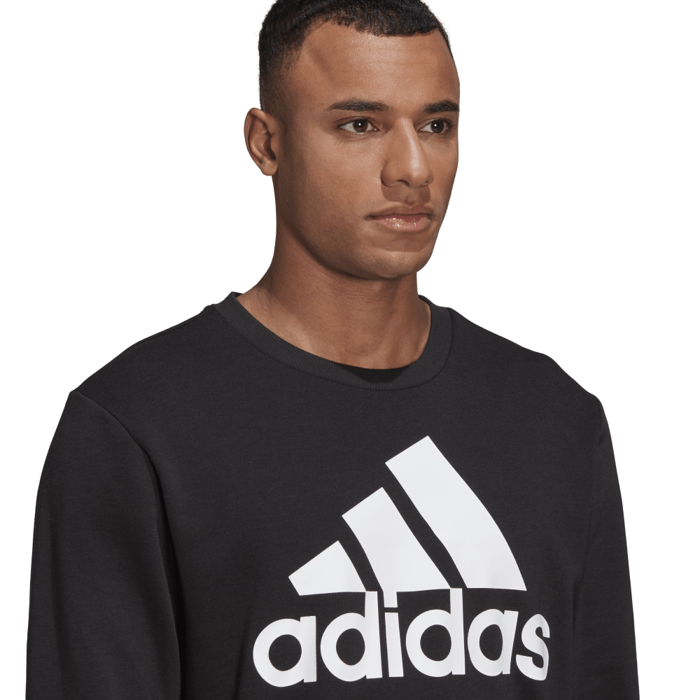 Adidas Big Logo French Terry Sweatshirt Black