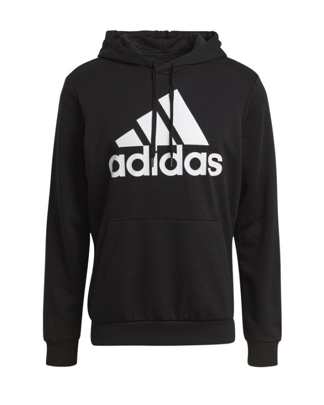 Adidas Mens Big Logo French Terry Hoodie Black