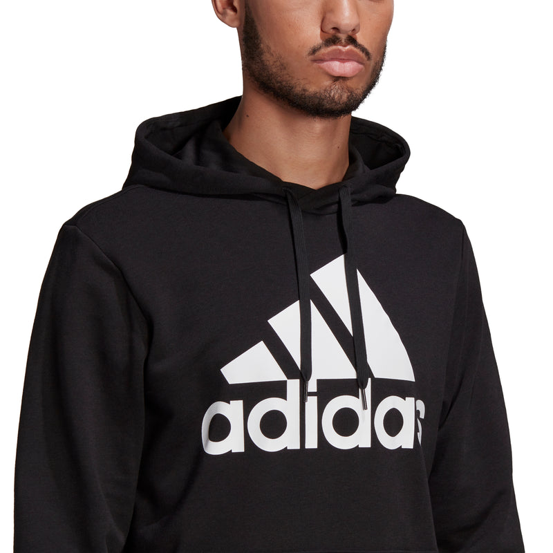 Adidas Mens Big Logo French Terry Hoodie Black