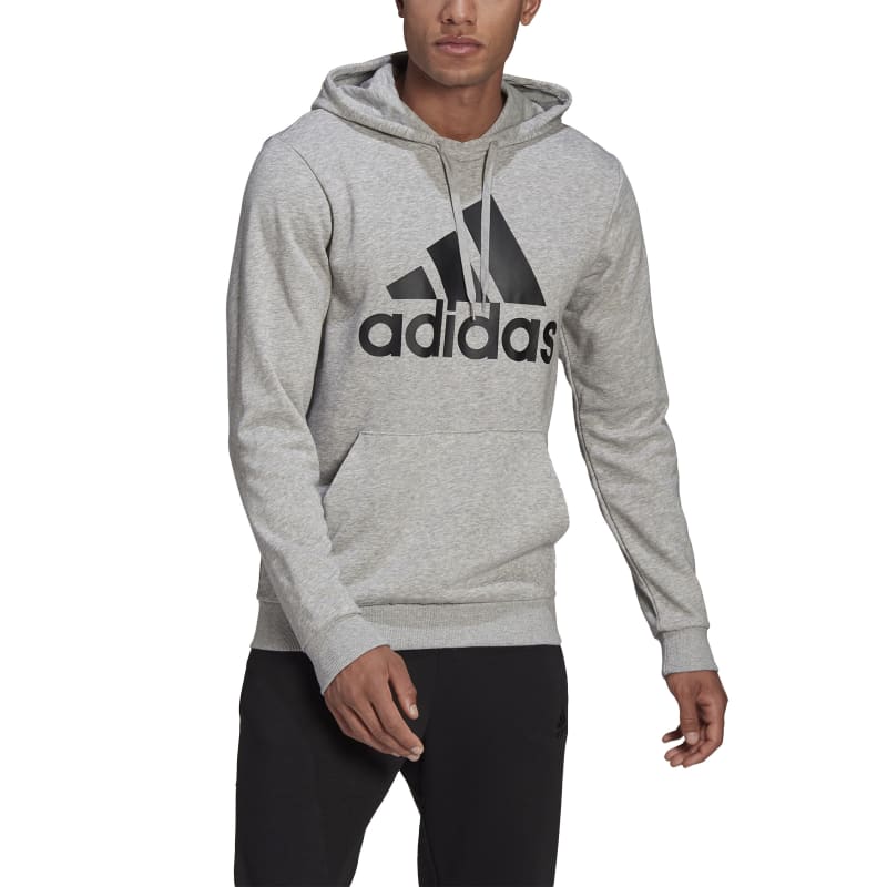 Adidas Big Logo French Terry Hoodie Grey