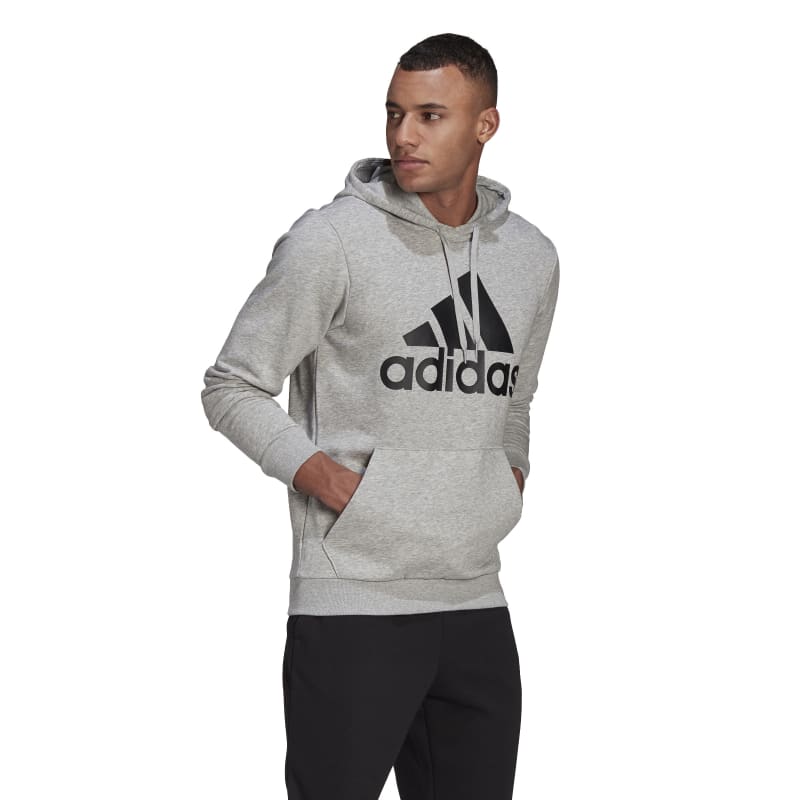 Adidas Big Logo French Terry Hoodie Grey