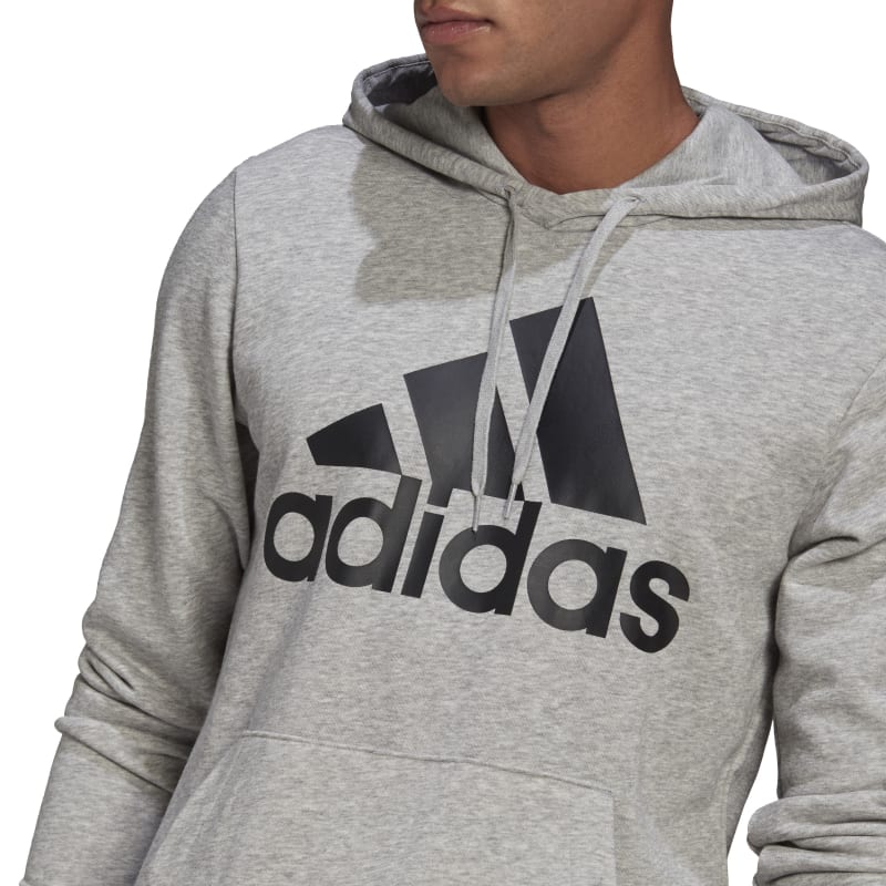 Adidas Big Logo French Terry Hoodie Grey