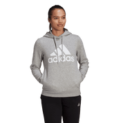 Adidas Women's Essentials Logo Fleece Hoodie Grey