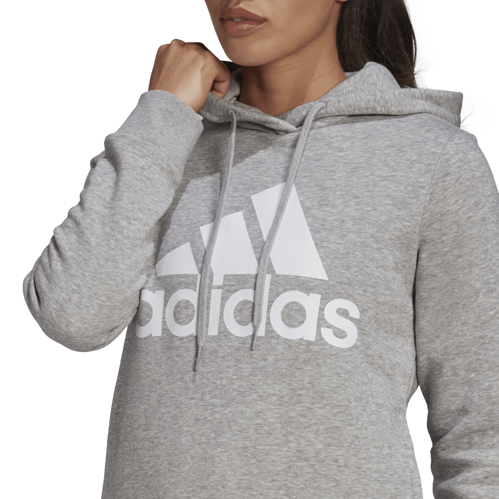 Adidas Women's Essentials Logo Fleece Hoodie Grey
