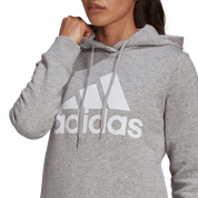 Adidas Women's Essentials Logo Fleece Hoodie Grey