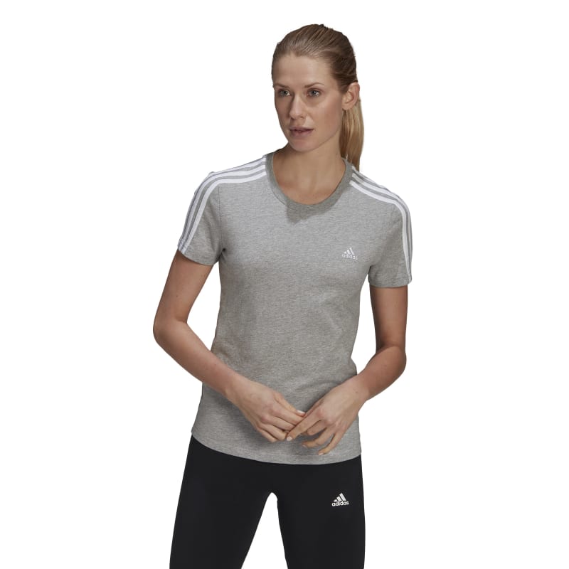 Adidas Womens 3S T-Shirt Grey