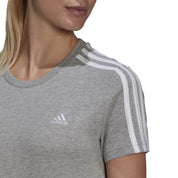 Adidas Womens 3S T-Shirt Grey