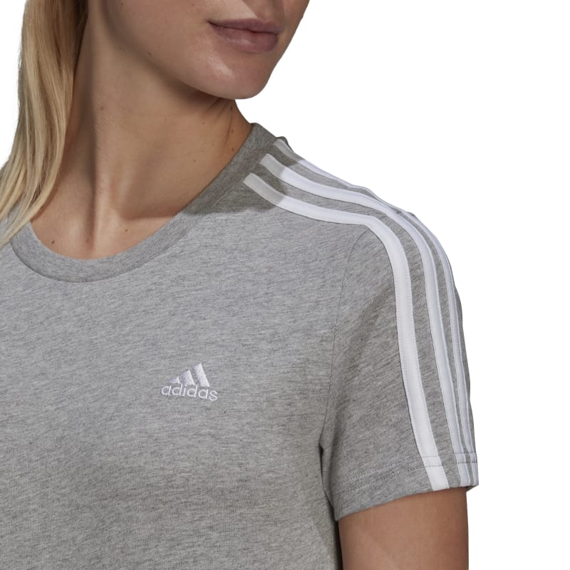 Adidas Womens 3S T-Shirt Grey
