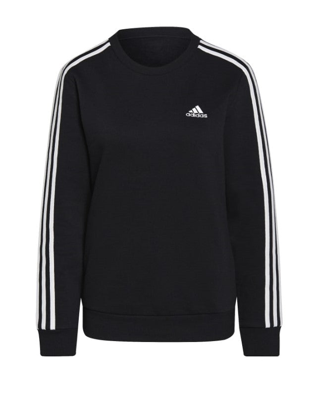 Adidas Womens 3S Fleece Sweat Black RYOS NZ