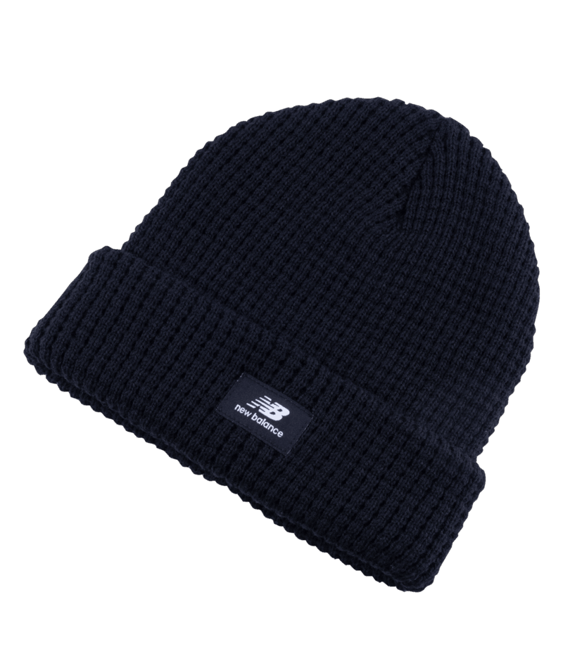 New Balance Waffle Knit Cuffed Beanie Black