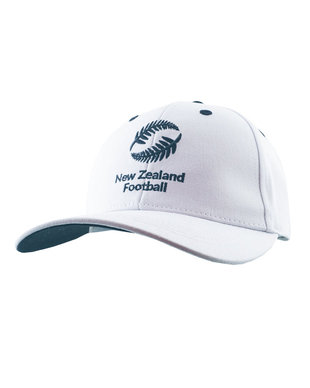 New Zealand Football Curve Cap White