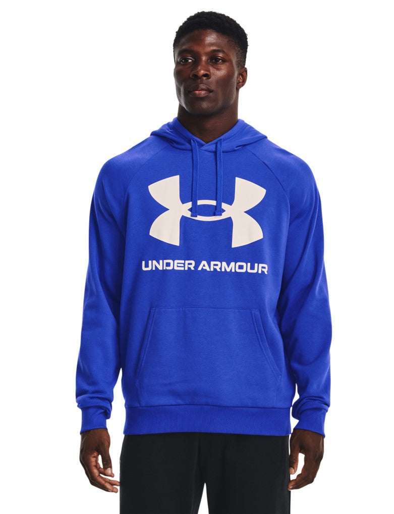 UA Rival Fleece Big Logo Hoodie Versa Blue