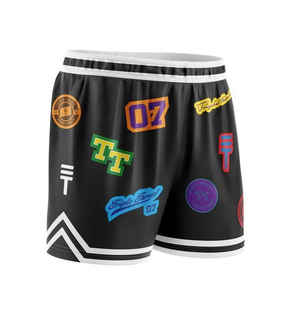 Triple Threat Kids Logo Basketball Short Black