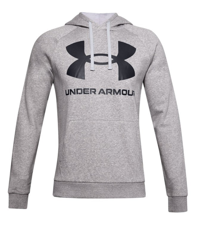 UA Rival Fleece Big Logo Hoodie Grey